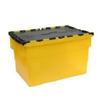 Industrial container with lid